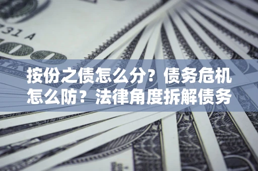 北京按份之债怎么分？债务危机怎么防？法律角度拆解债务分配与风险自保指南