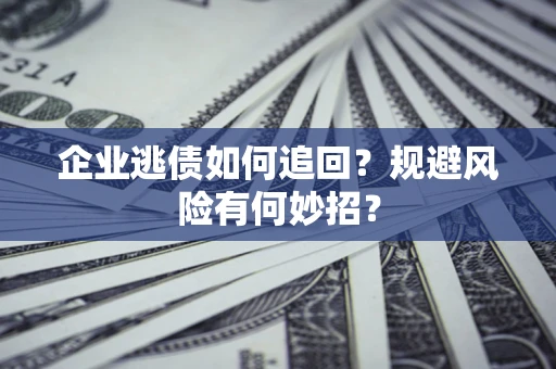 北京企业逃债如何追回？规避风险有何妙招？