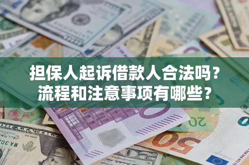 北京担保人起诉借款人合法吗？流程和注意事项有哪些？