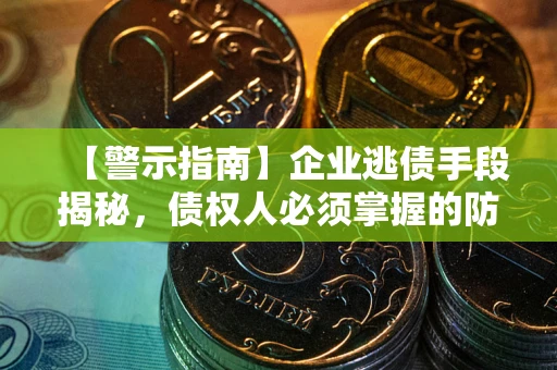 北京【警示指南】企业逃债手段揭秘，债权人必须掌握的防坑宝典