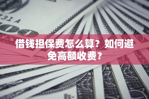 北京借钱担保费怎么算？如何避免高额收费？