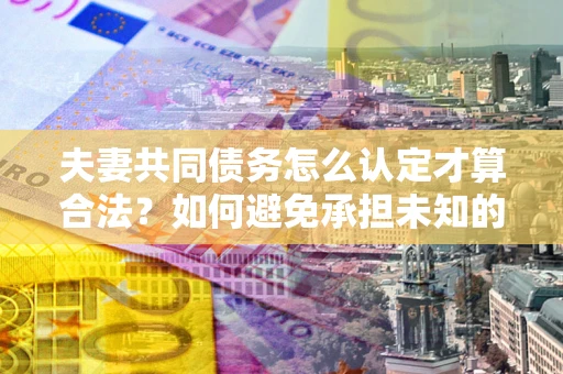 北京夫妻共同债务怎么认定才算合法？如何避免承担未知的债务风险？