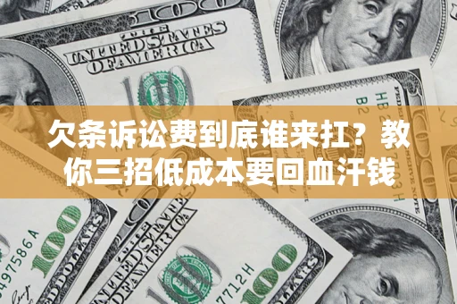 北京欠条诉讼费到底谁来扛？教你三招低成本要回血汗钱